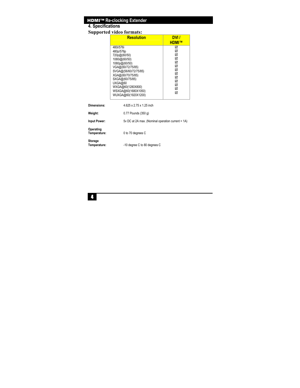 Hall Research UH-1C User Manual | Page 6 / 8