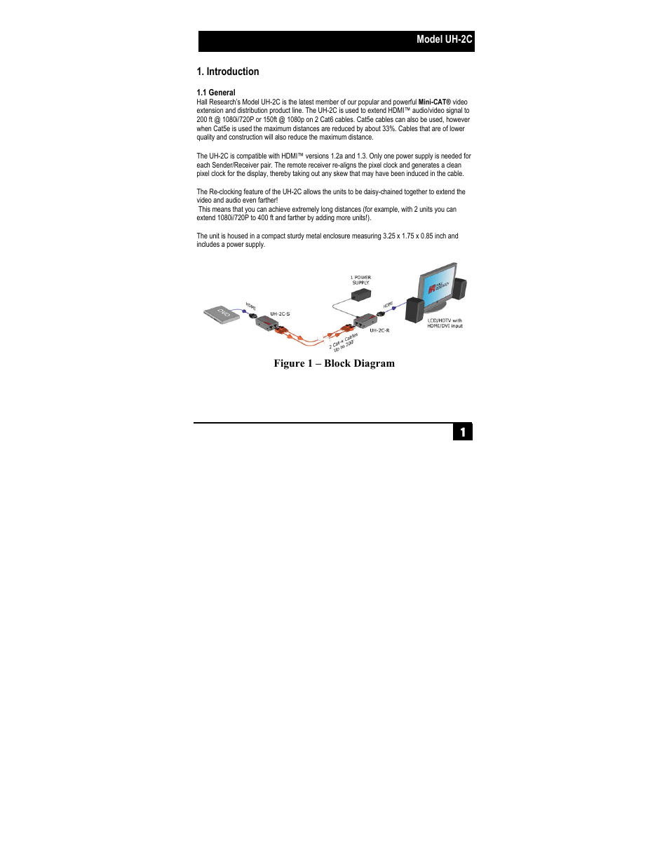 Hall Research UH-2C-S-DP User Manual | Page 3 / 8