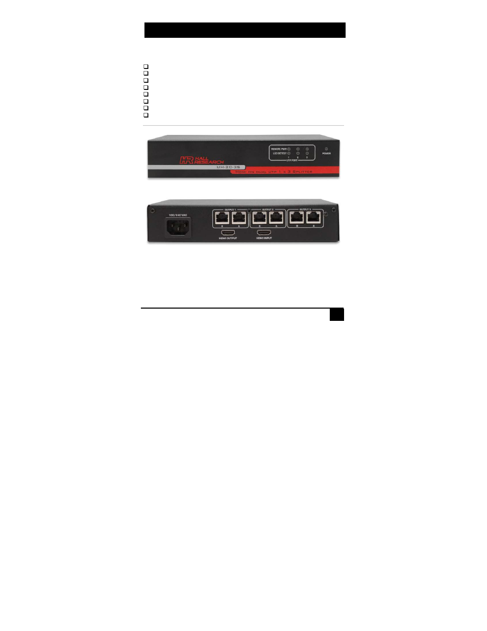 Hall Research UH-2C-3S User Manual | Page 5 / 12