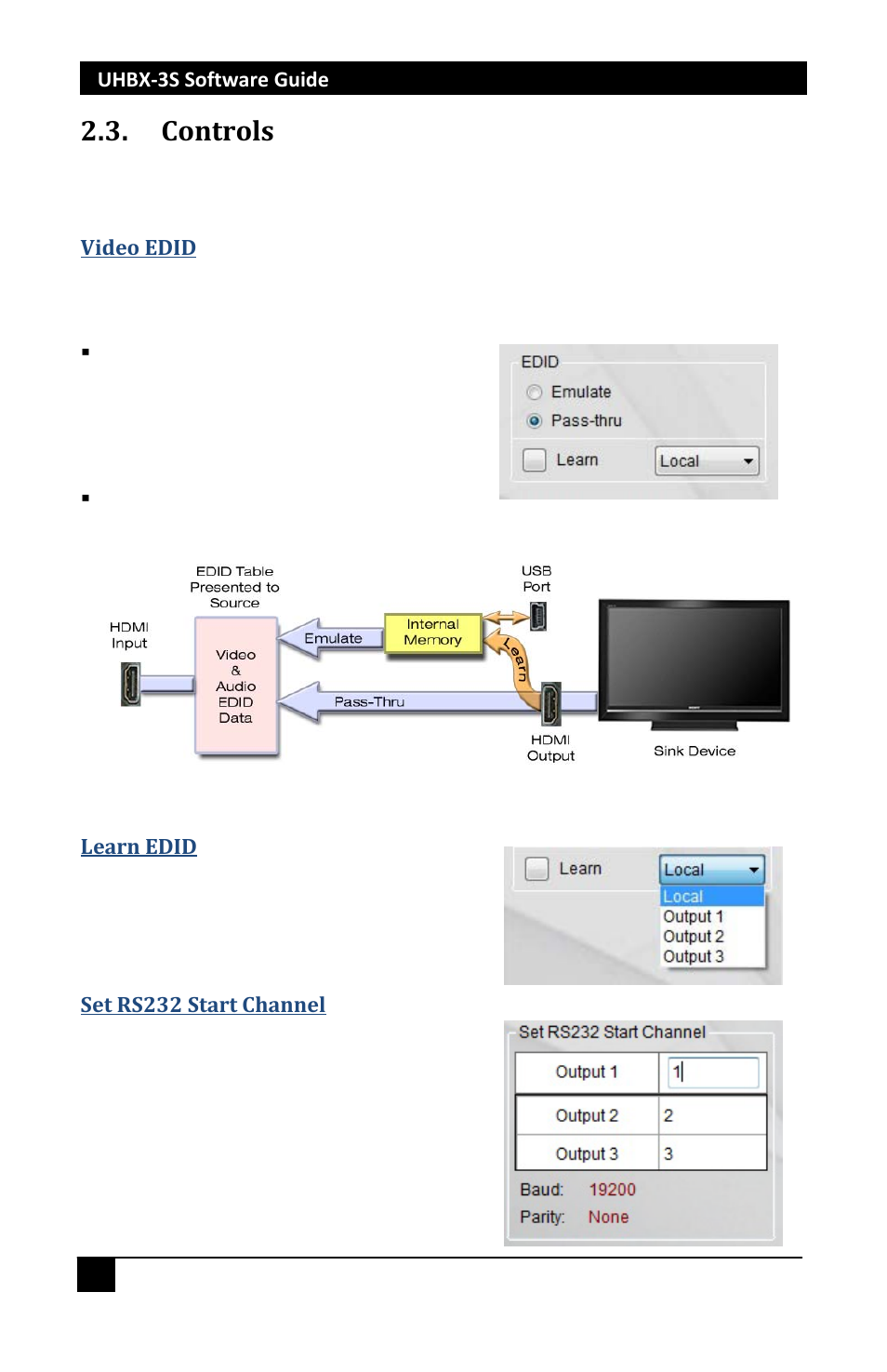 Controls | Hall Research UHBX-3S User Manual | Page 6 / 13