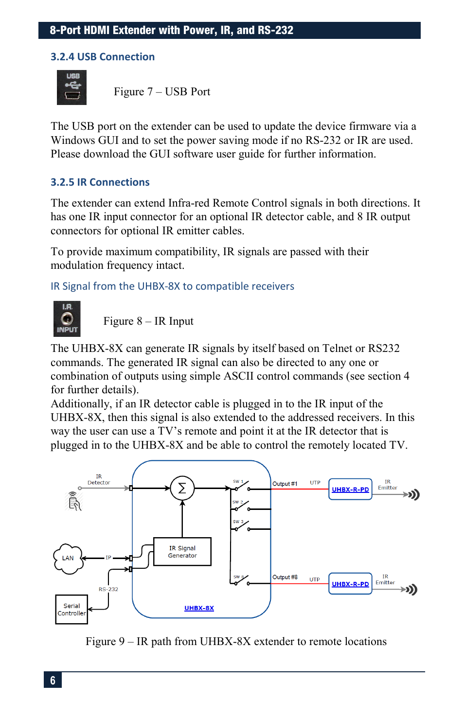 Hall Research UHBX-8X User Manual | Page 6 / 20