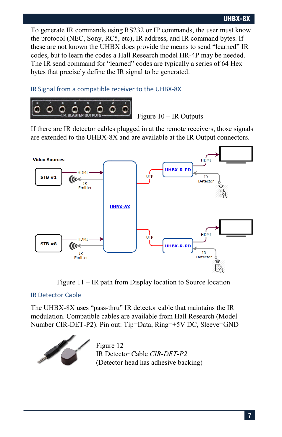 Hall Research UHBX-8X User Manual | Page 7 / 20