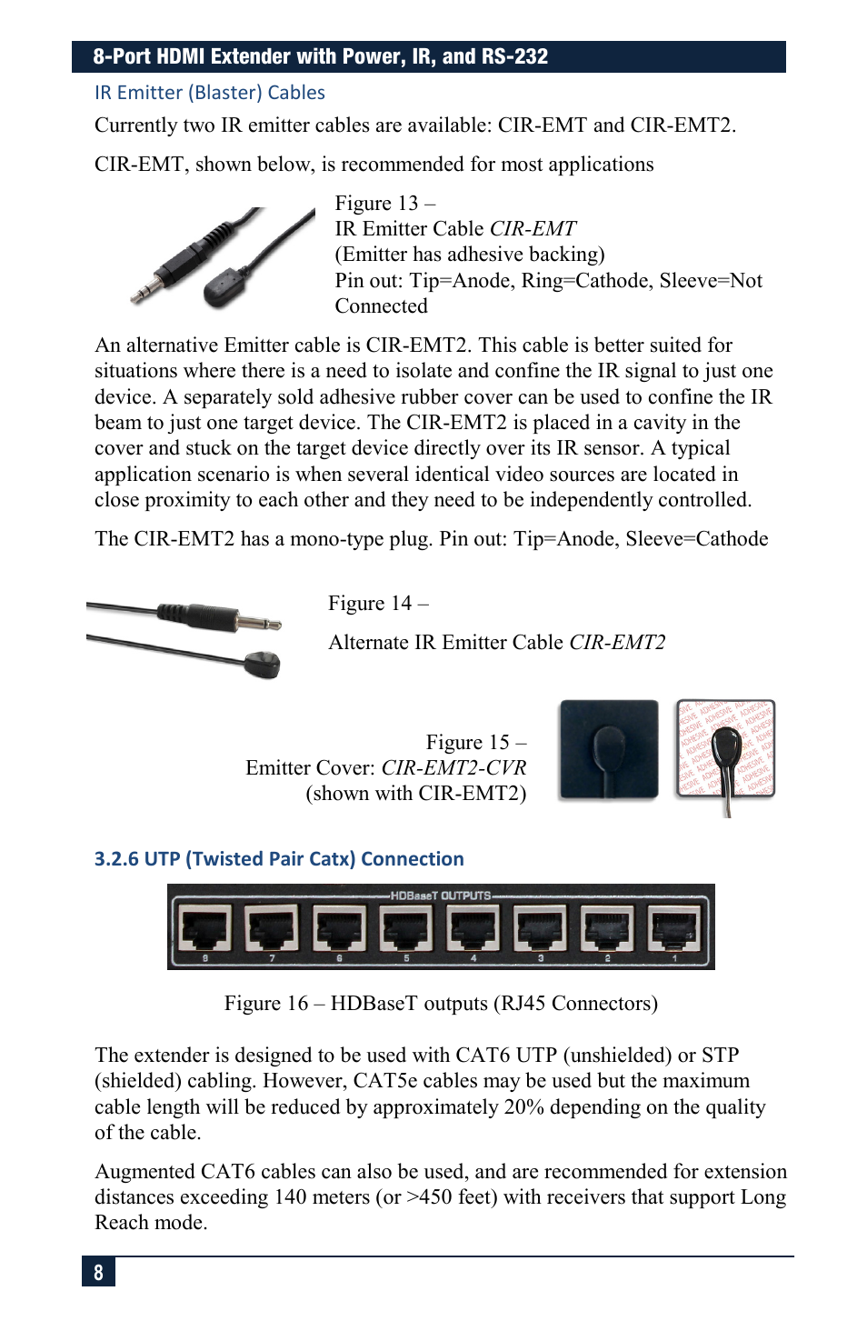 Hall Research UHBX-8X User Manual | Page 8 / 20