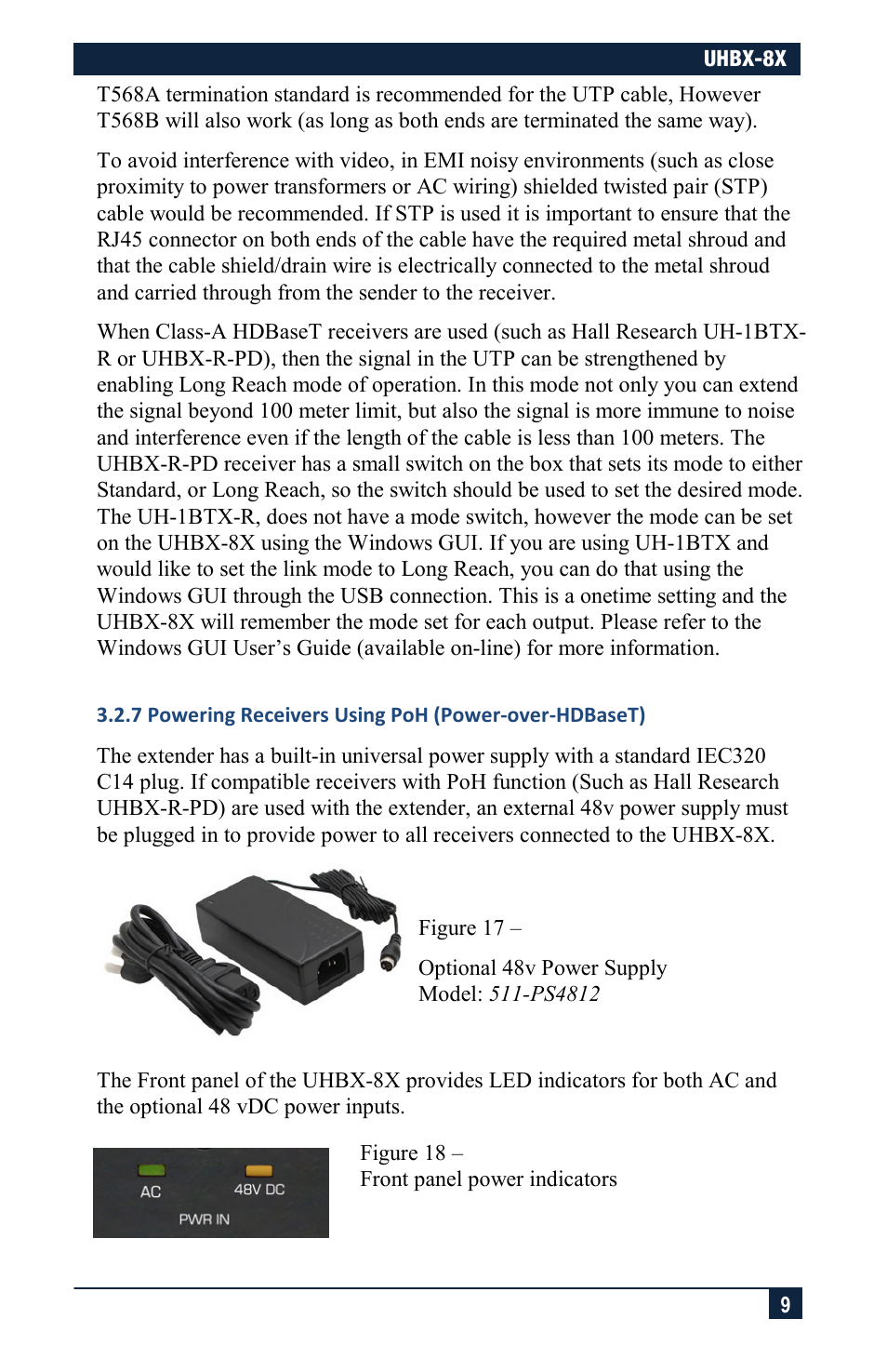 Hall Research UHBX-8X User Manual | Page 9 / 20