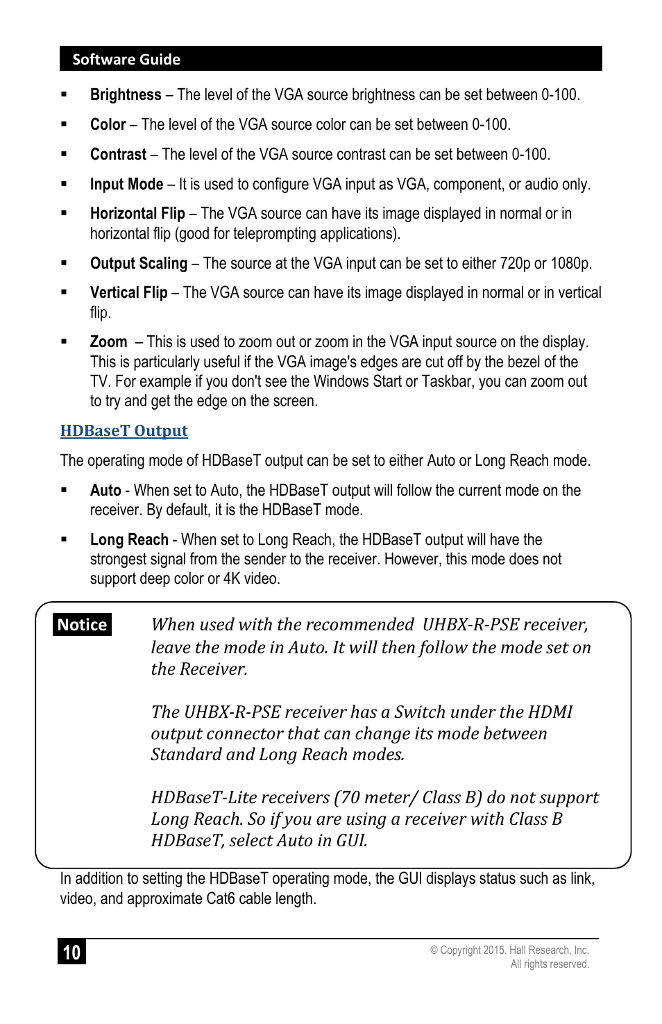 Hall Research UHBX-SW3-WP User Manual | Page 12 / 20