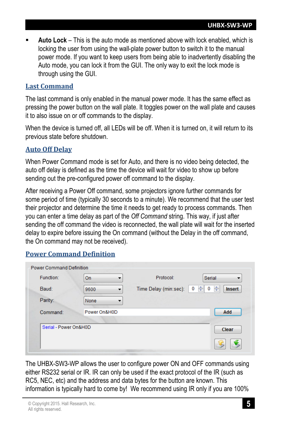 Hall Research UHBX-SW3-WP User Manual | Page 7 / 20