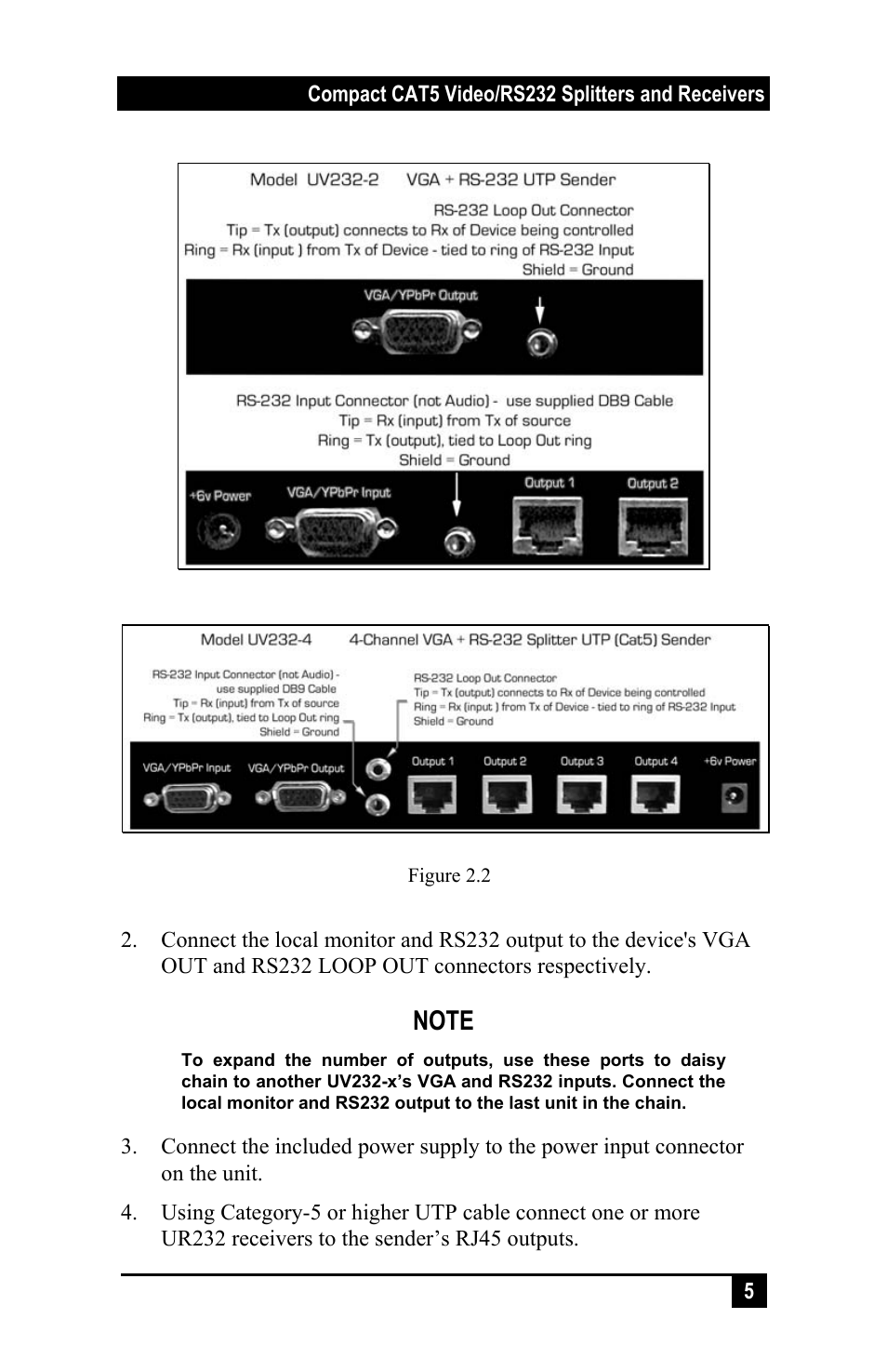 Hall Research UV232-8 User Manual | Page 7 / 16