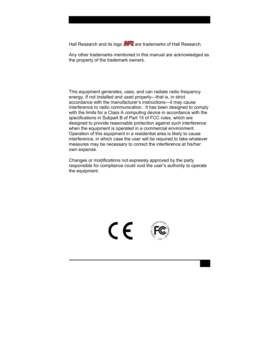 Hall Research URA-XT User Manual | Page 3 / 20