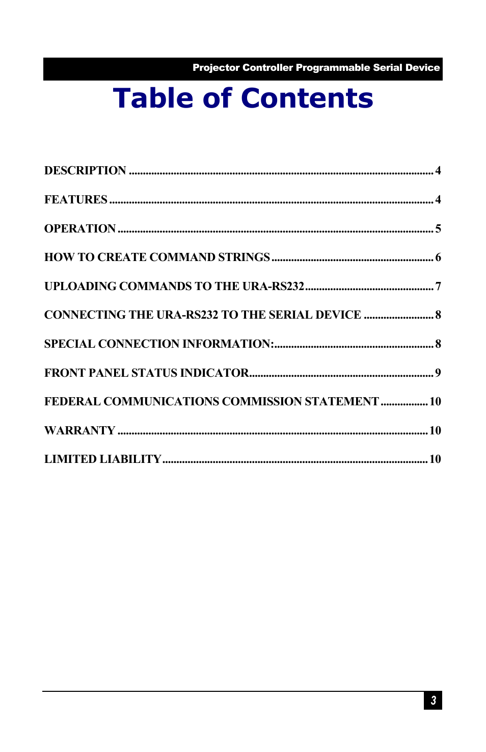 Hall Research URA-RS232-C User Manual | Page 3 / 12