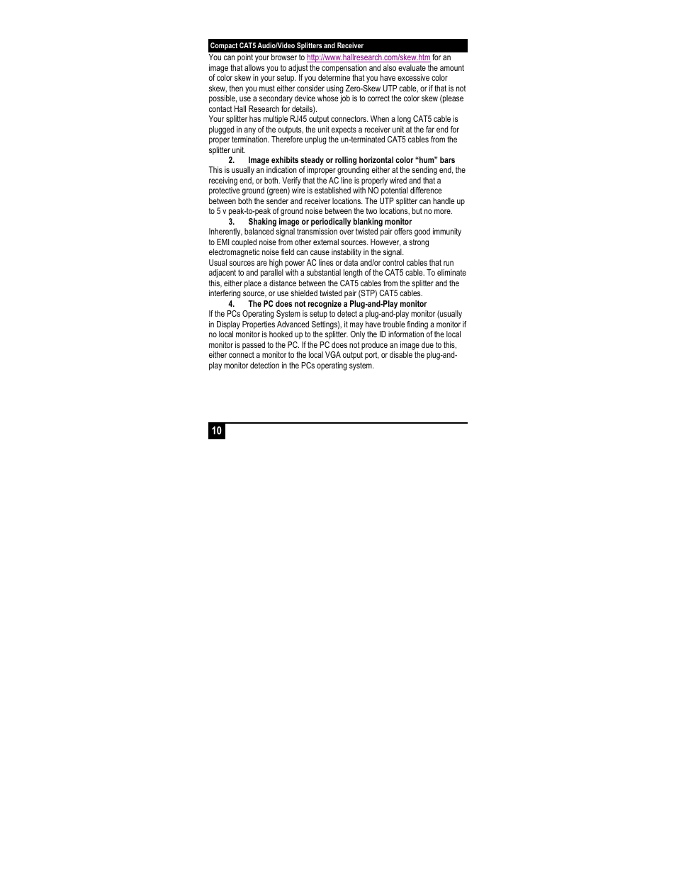 Hall Research UVA-24 User Manual | Page 12 / 16