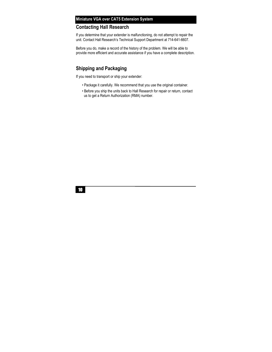 Hall Research UV1-CV User Manual | Page 12 / 16