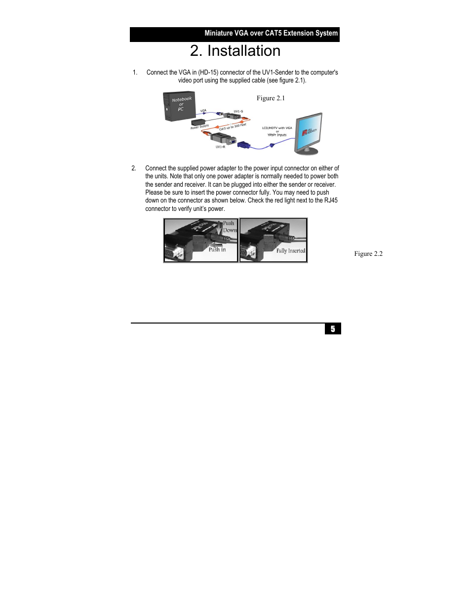 Installation | Hall Research UV1-CV User Manual | Page 7 / 16