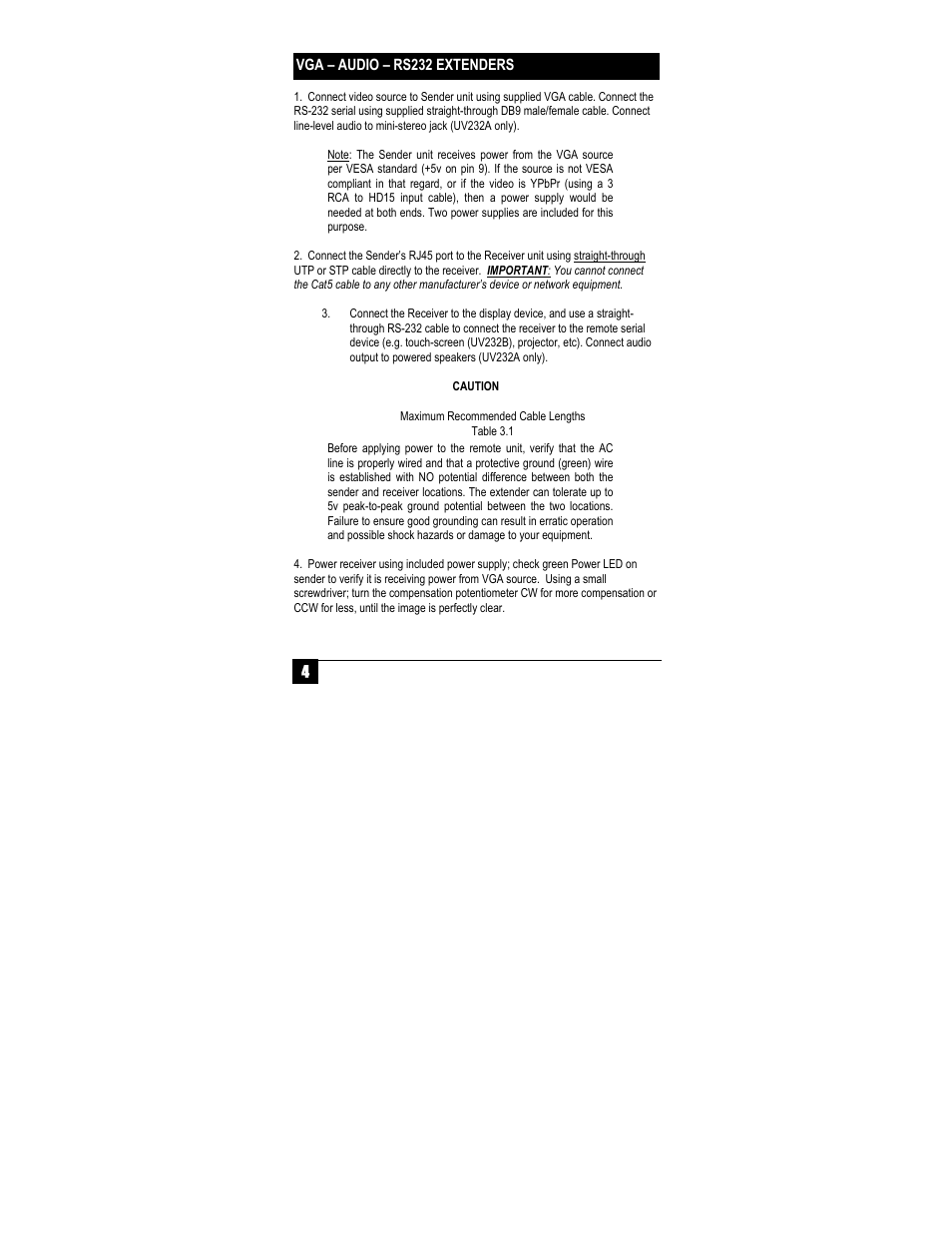 Hall Research UV232B-S User Manual | Page 6 / 12