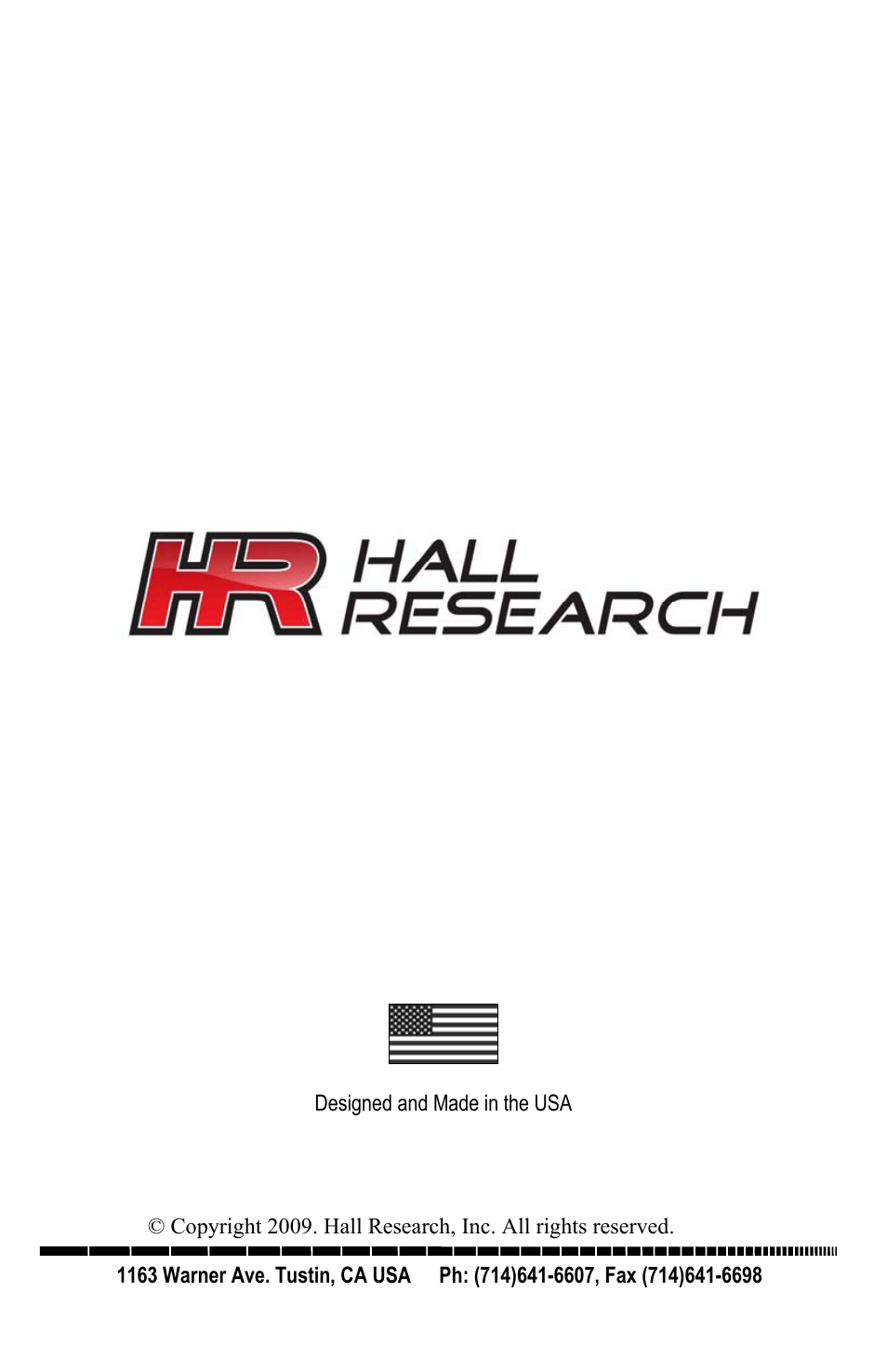 Hall Research UVA-WP User Manual | Page 20 / 20