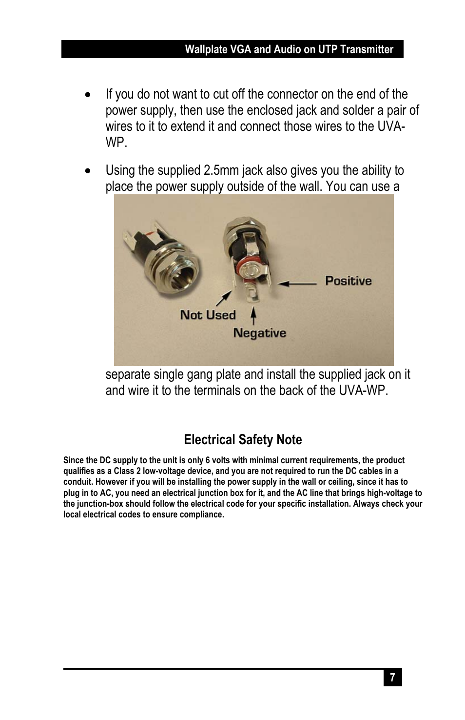 Hall Research UVA-WP User Manual | Page 9 / 20