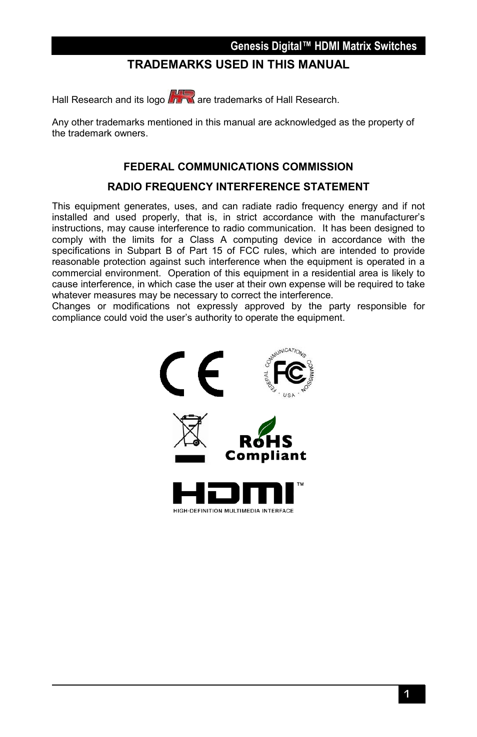 Hall Research HSM-I-04-04 User Manual | Page 3 / 28