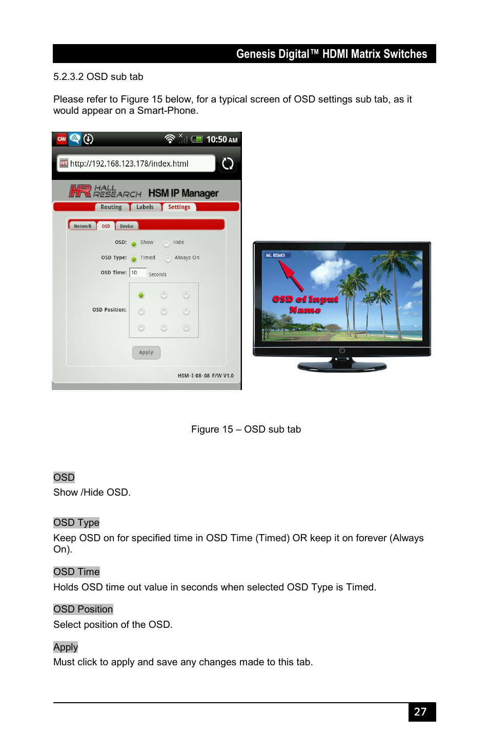 Hall Research HSM-I-08-08 User Manual | Page 29 / 40