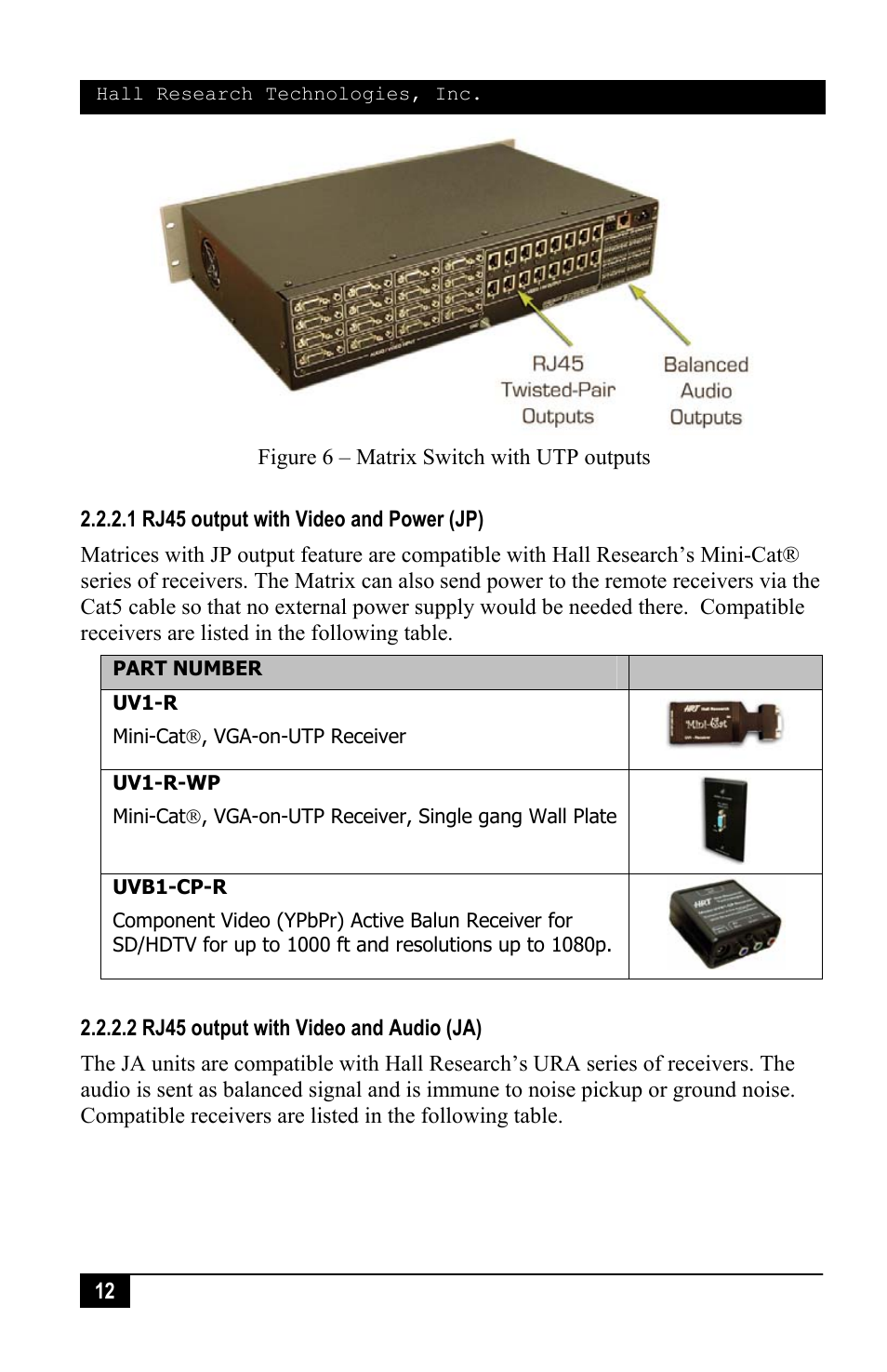 Hall Research VSM-I-A-16-16 User Manual | Page 14 / 48