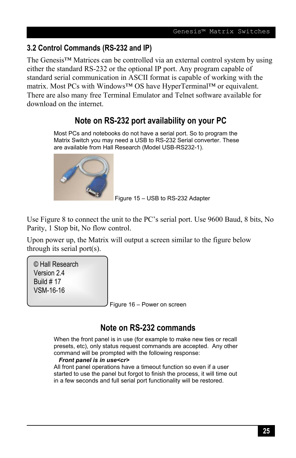 Hall Research VSM-I-A-16-16 User Manual | Page 27 / 48