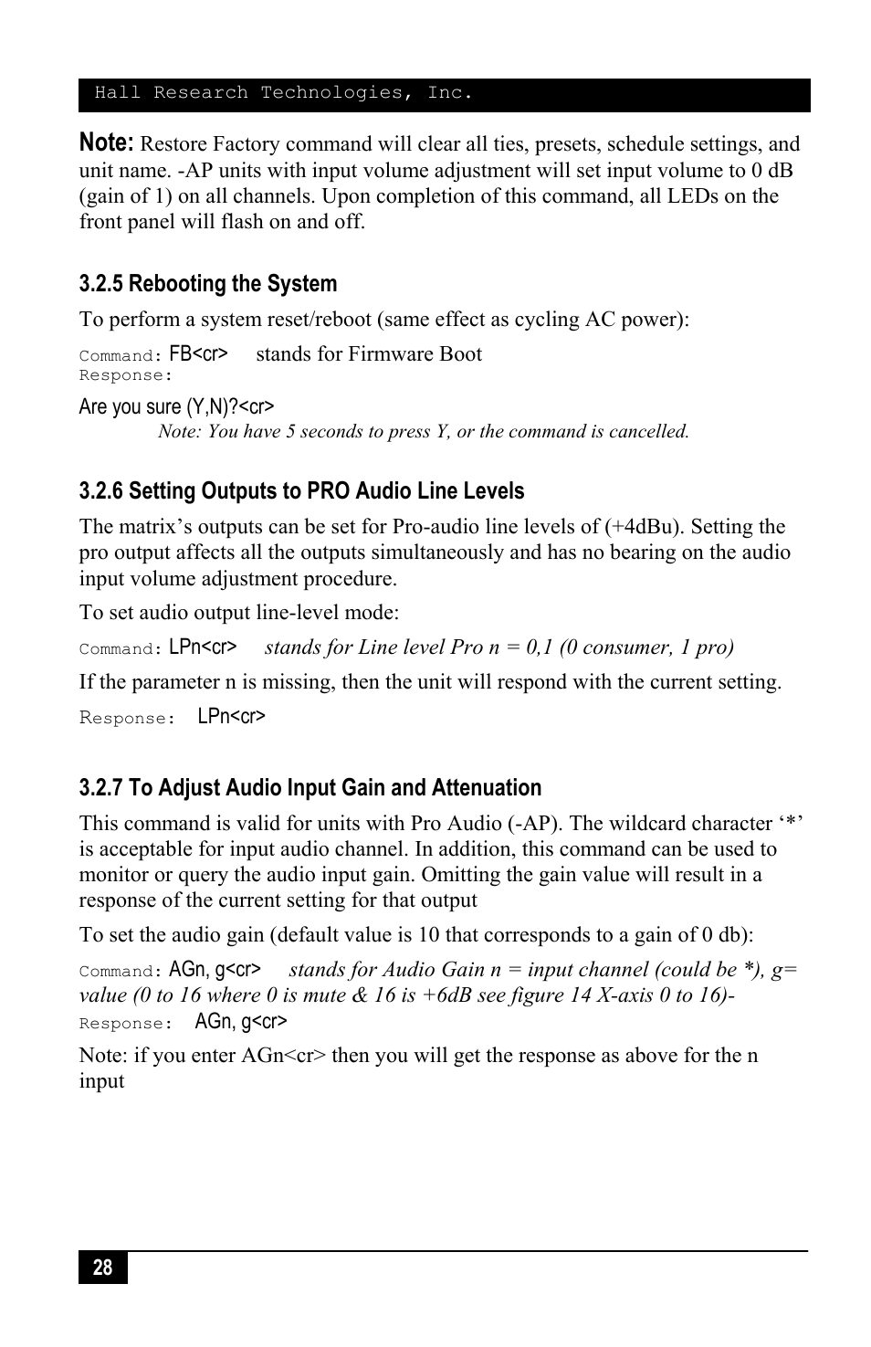 Hall Research VSM-I-A-16-16 User Manual | Page 30 / 48