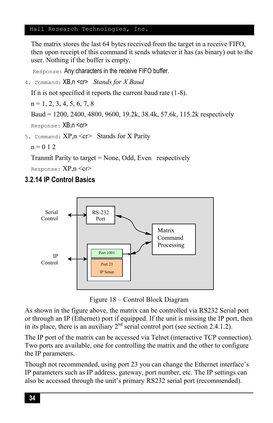 14 ip control basics | Hall Research VSM-I-A-16-16 User Manual | Page 36 / 48