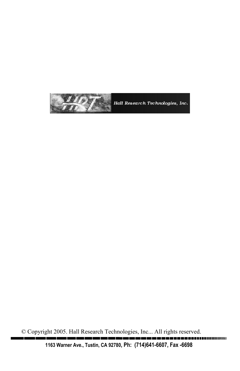 Hall Research VSM-802B User Manual | Page 20 / 20