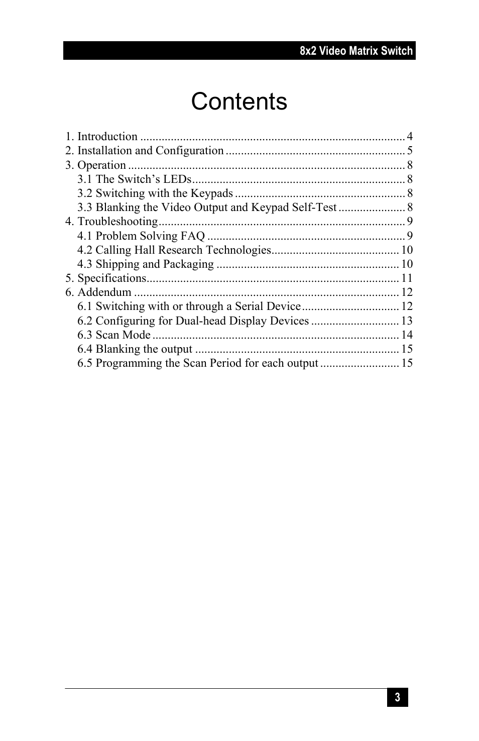 Hall Research VSM-802B User Manual | Page 5 / 20