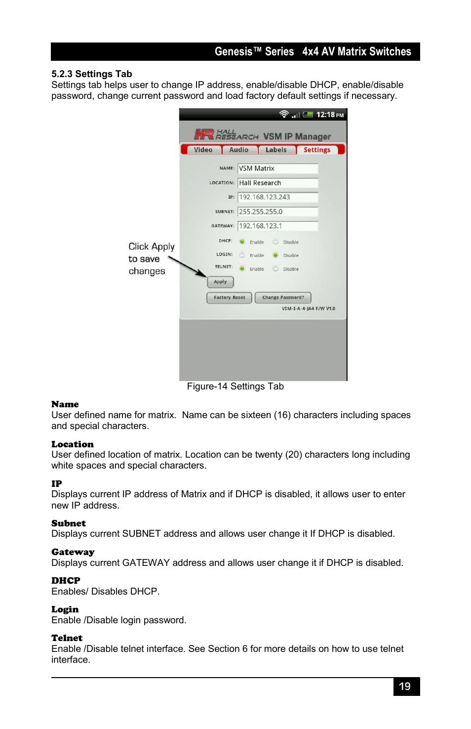 Hall Research VSM-I-A-4-JA4 User Manual | Page 21 / 32
