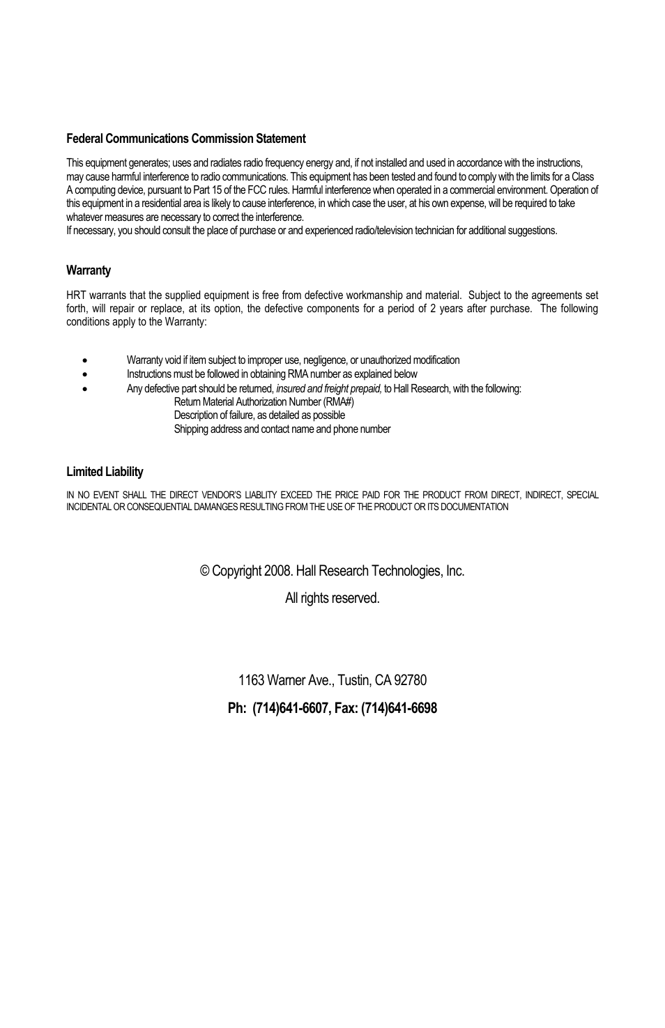 Hall Research 800-IEC User Manual | Page 4 / 4