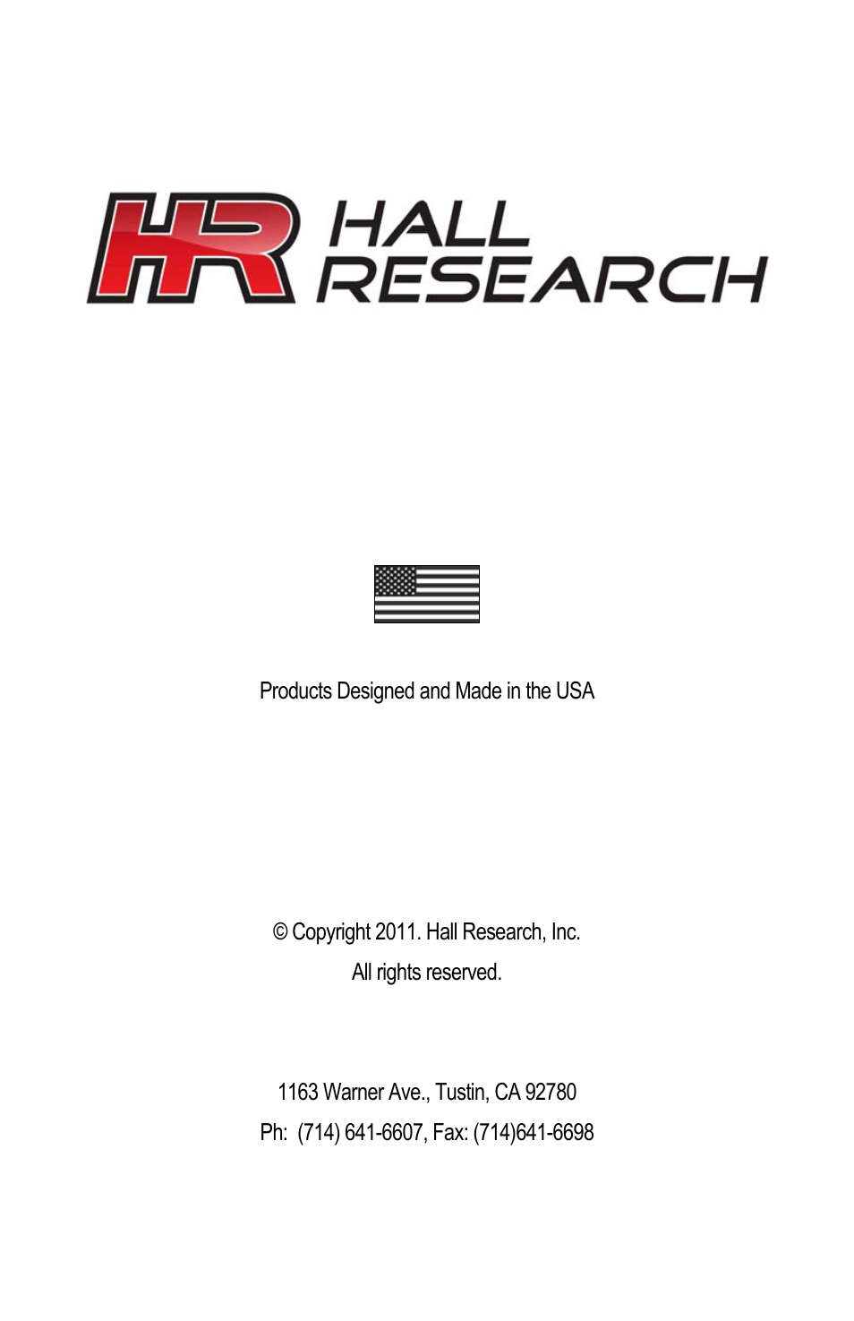 Hall Research U97-A User Manual | Page 8 / 8
