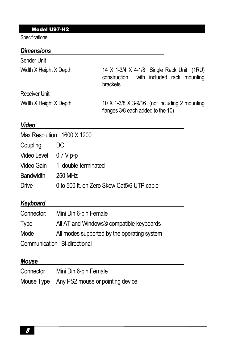 Hall Research U97-H2 User Manual | Page 10 / 12