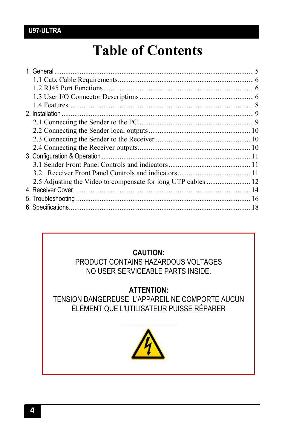 Hall Research U97-Ultra-2B-S User Manual | Page 3 / 18