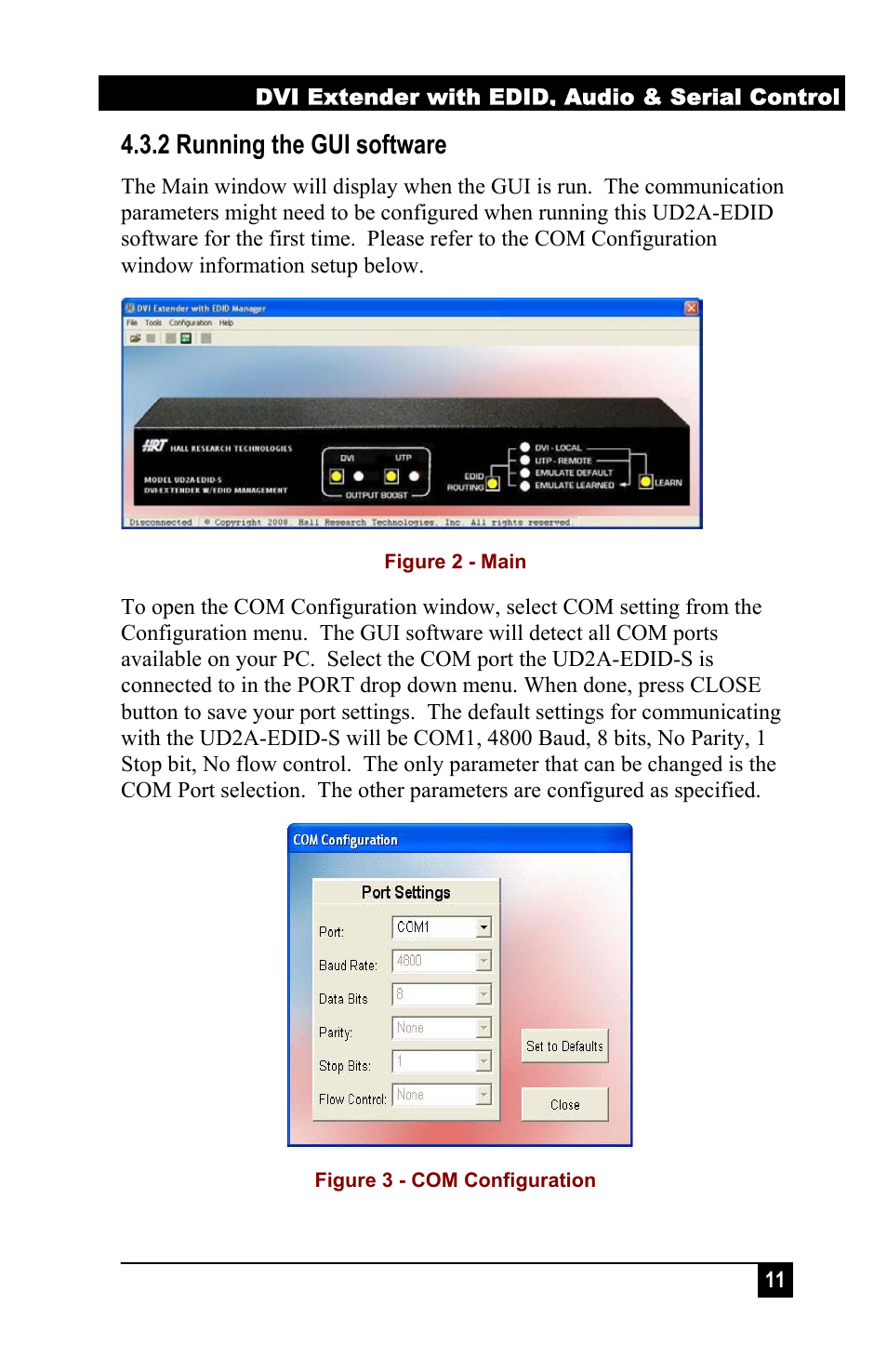 2 running the gui software | Hall Research UD2A-EDID-S User Manual | Page 13 / 20
