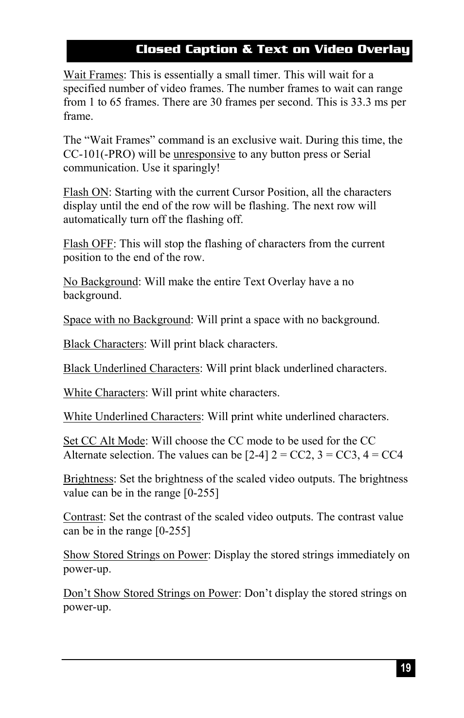 Hall Research CC-101-PRO User Manual | Page 19 / 24