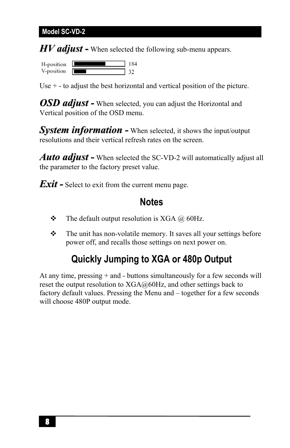 Hall Research SC-VD-2 User Manual | Page 10 / 16