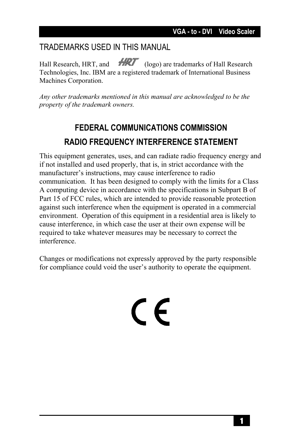 Hall Research SC-VD-2 User Manual | Page 3 / 16