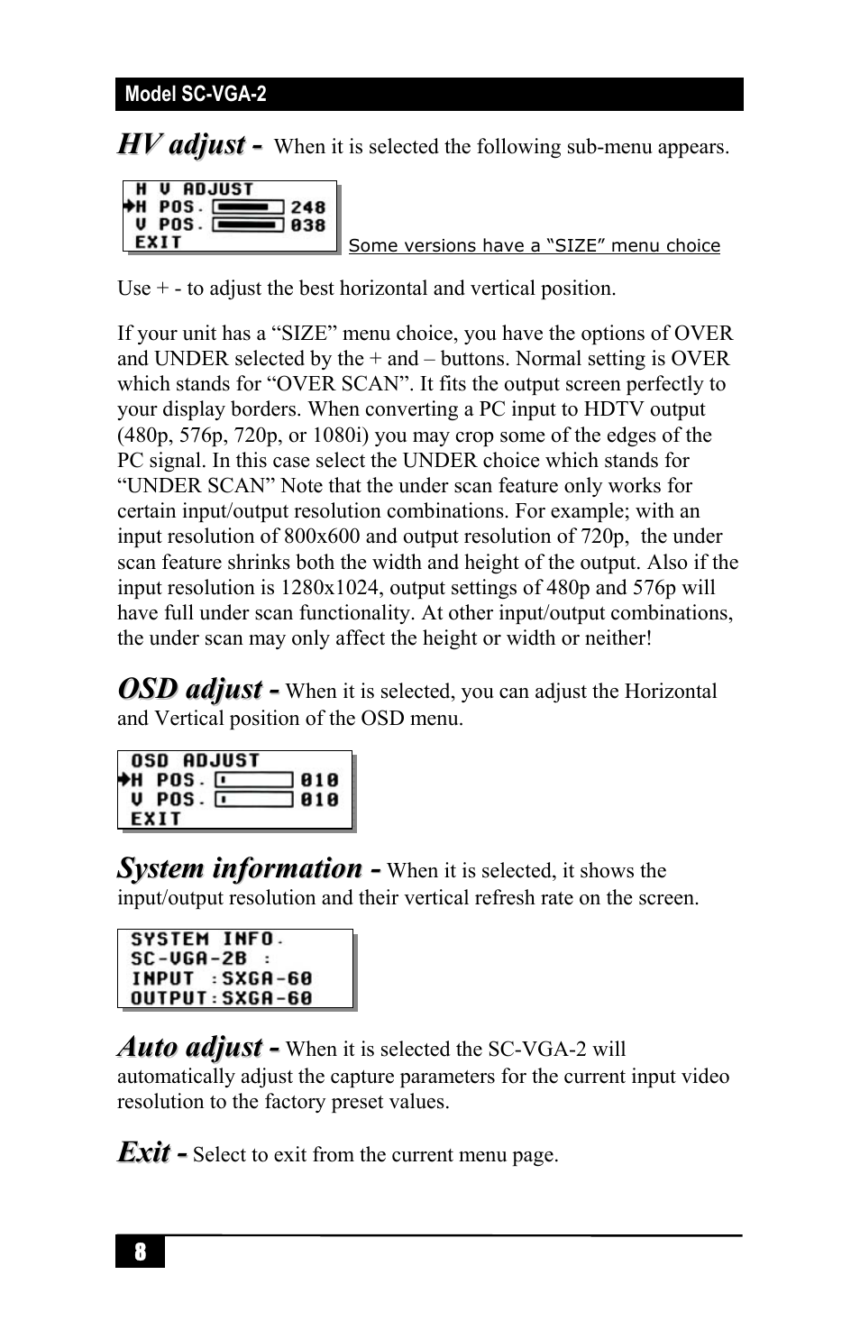 Hall Research SC-VGA-2A User Manual | Page 10 / 16