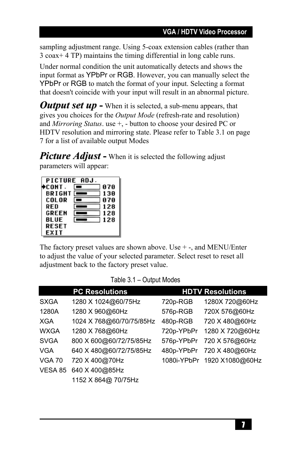 Hall Research SC-VGA-2A User Manual | Page 9 / 16