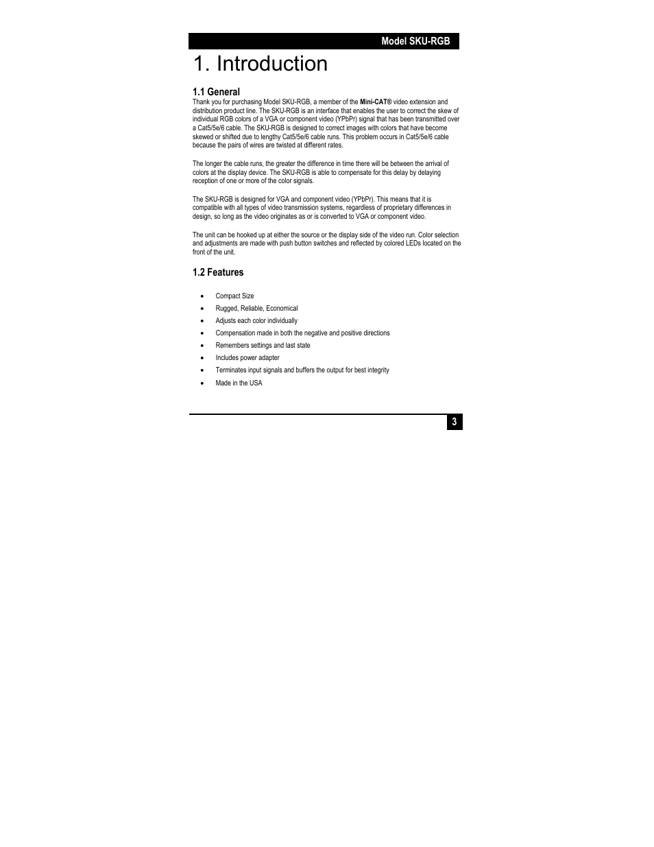 Introduction | Hall Research SKU-RGB User Manual | Page 5 / 12