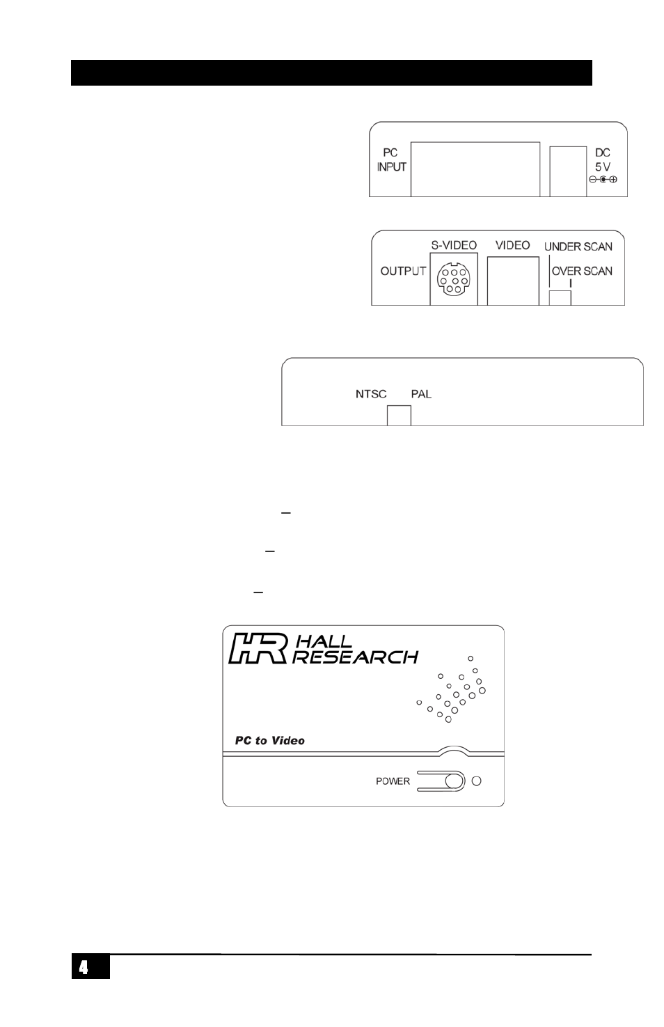 Hardware, 1 operation | Hall Research VHD-PCTV User Manual | Page 6 / 8