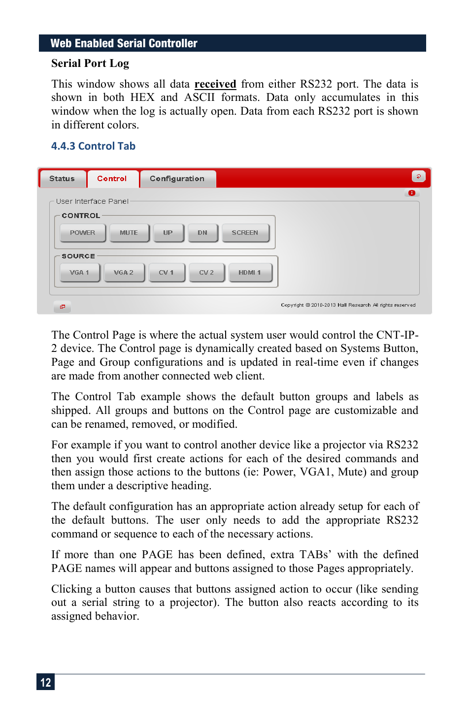 Hall Research CNT-IP-2 User Manual | Page 12 / 29