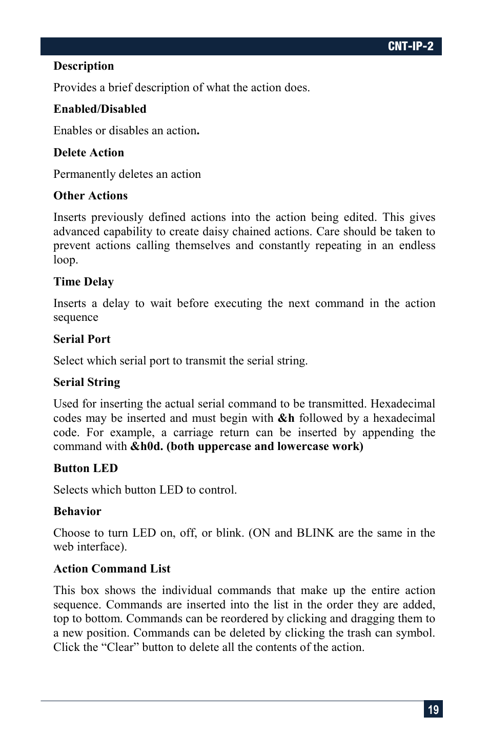 Hall Research CNT-IP-2 User Manual | Page 19 / 29