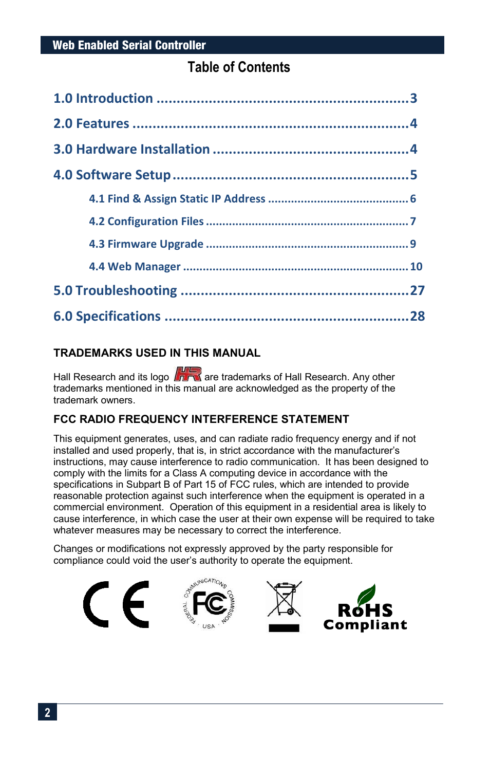 Hall Research CNT-IP-2 User Manual | Page 2 / 29