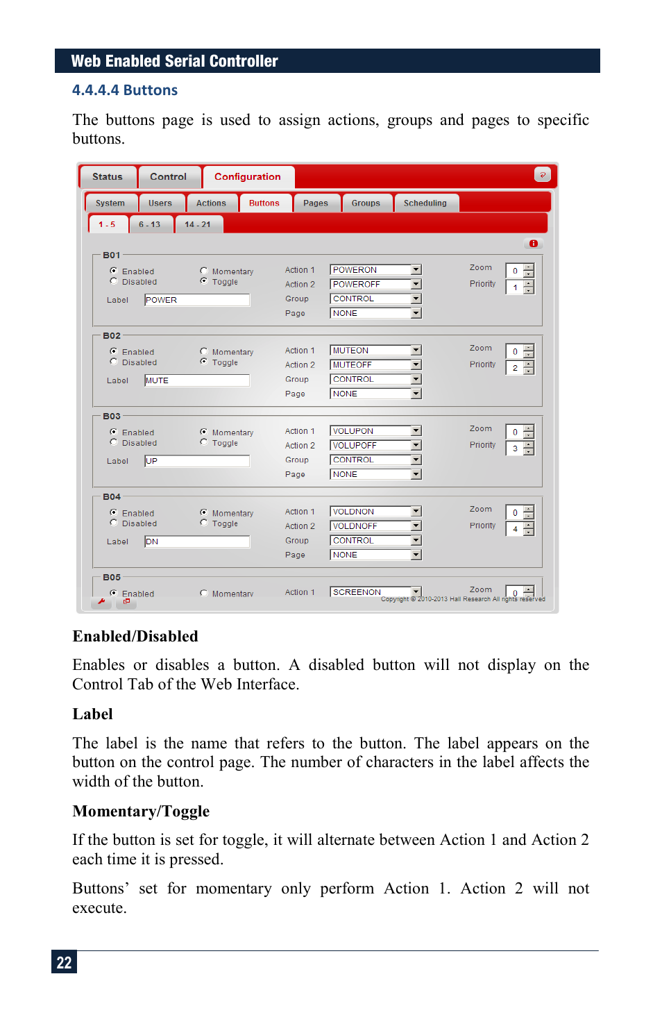 Hall Research CNT-IP-2 User Manual | Page 22 / 29