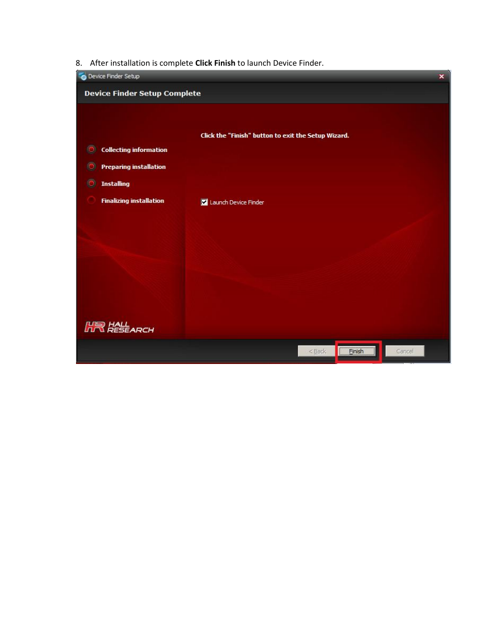 Hall Research DeviceFinder User Manual | Page 5 / 10