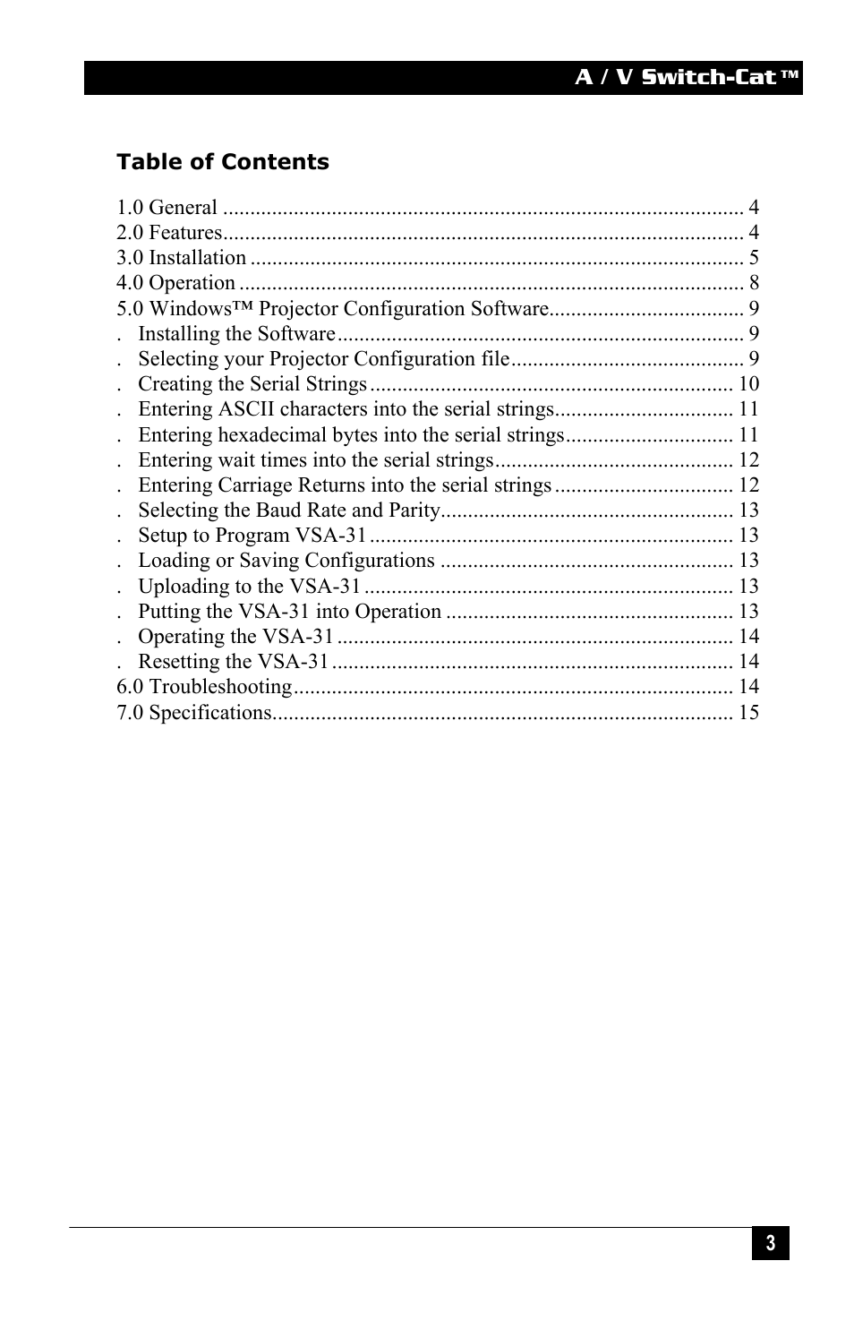Hall Research VSA-31 User Manual | Page 3 / 16