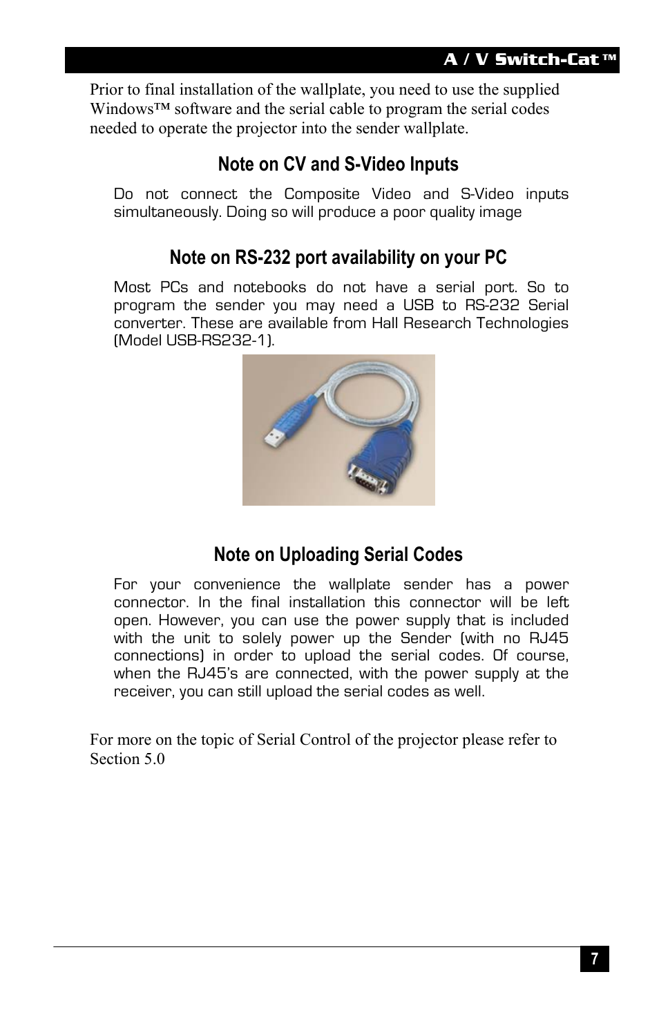 Hall Research VSA-31 User Manual | Page 7 / 16