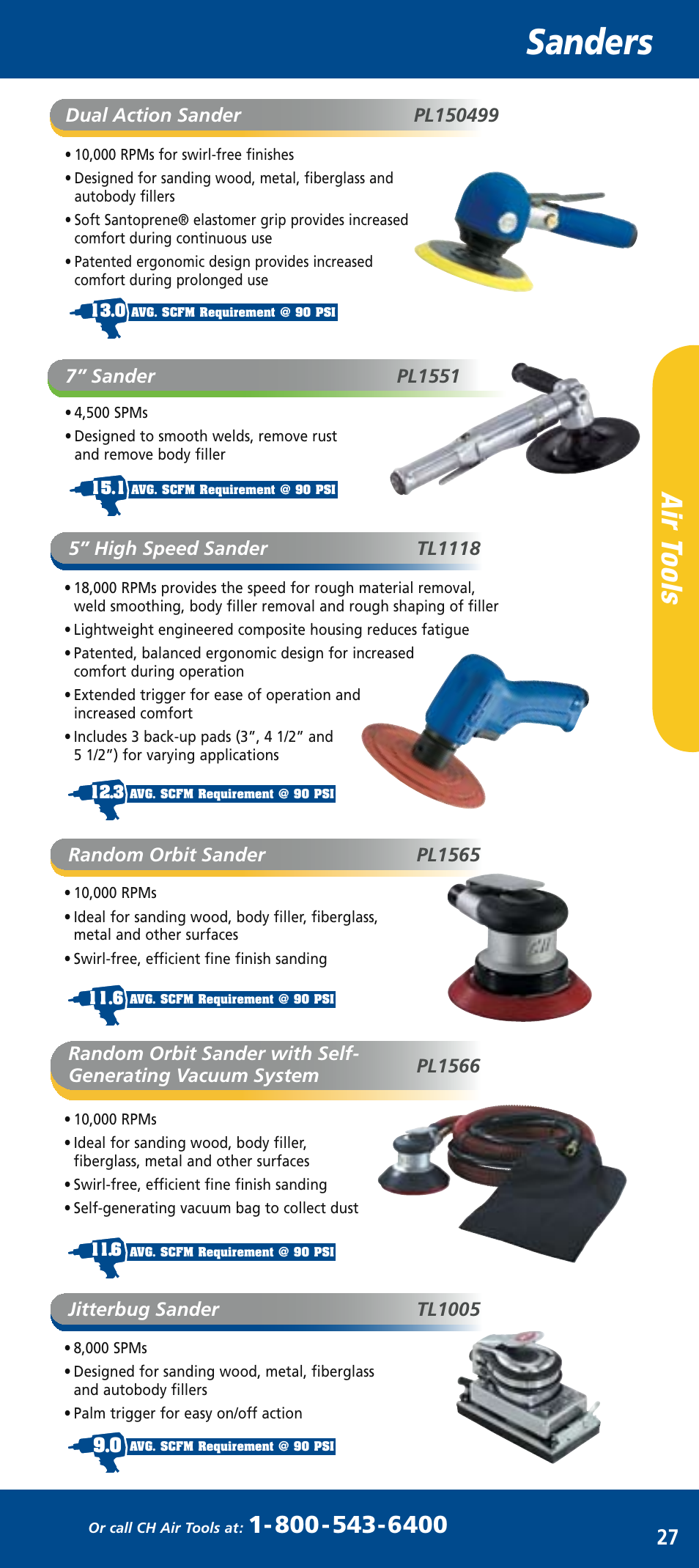 Ch mini catalog_mar2006 29.pdf, Sanders, Air t oo ls | Campbell Hausfeld PL150296 User Manual | Page 10 / 12