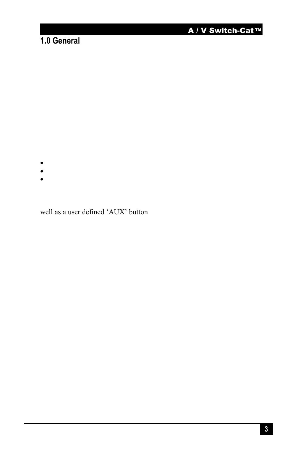 0 general | Hall Research VSA-31-SP-W User Manual | Page 5 / 22