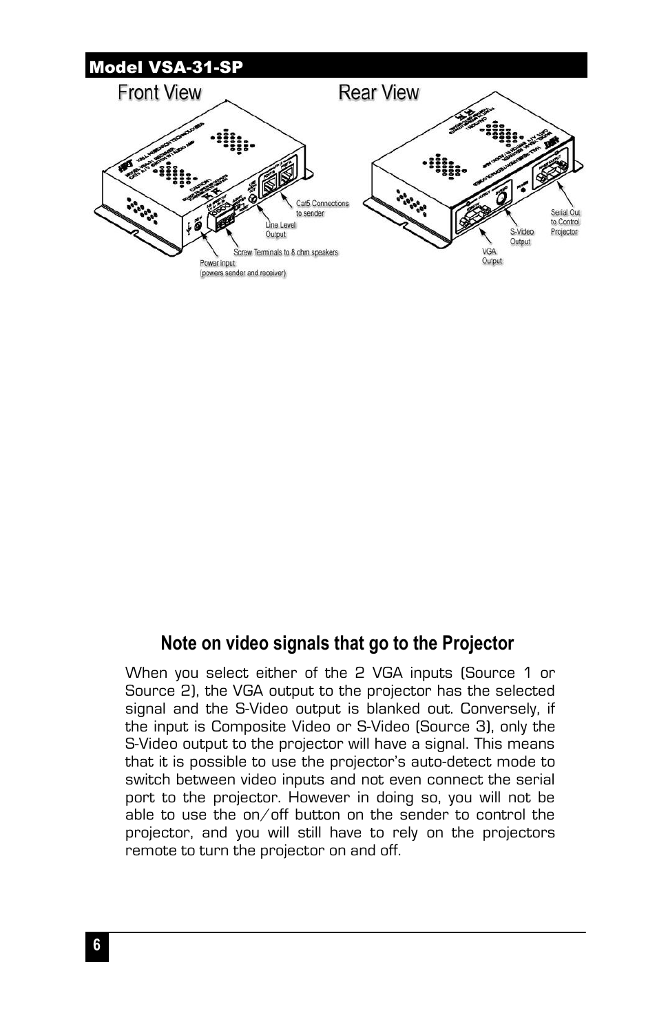 Hall Research VSA-31-SP-W User Manual | Page 8 / 22